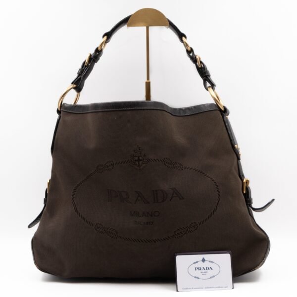 Canapa Hobo Brown Canvas
