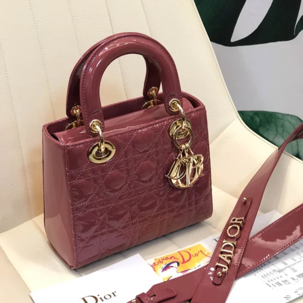 ABCDior Calf Lacquered Rattan Tote Size 20 x 16.5 x 8cm
