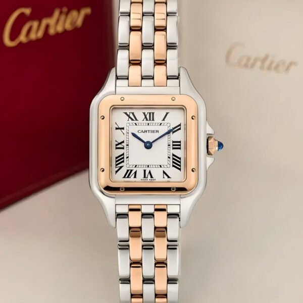 Replica Panthere 904l Stainless Steel Quartz Watch 27mm/22mm