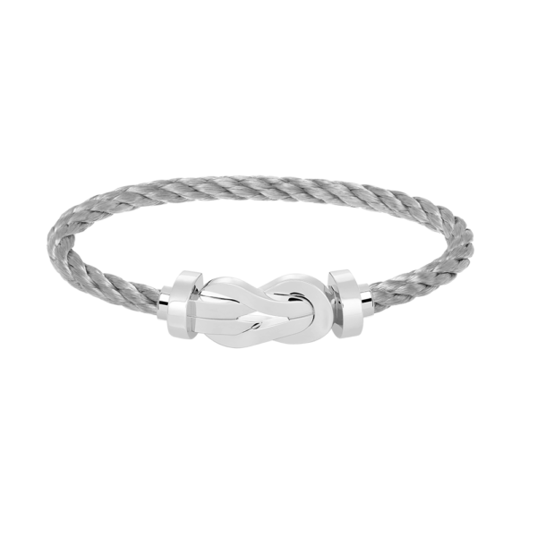 [ELANLUXE]CHANCE LARGE 8 FIGURE BUCKLE NO DIAMOND BRACELET SILVER