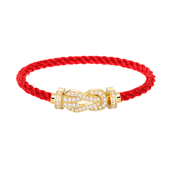 [ELANLUXE]CHANCE LARGE 8 FIGURE BUCKLE FULLDIAMOND BRACELET GOLD