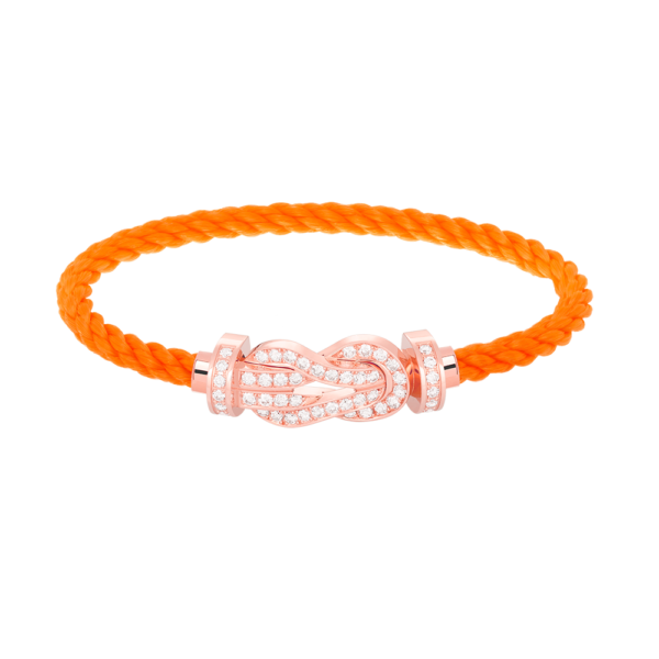 [ELANLUXE]CHANCE LARGE 8 FIGURE BUCKLE FULL DIAMOND BRACELET ROSE GOLD