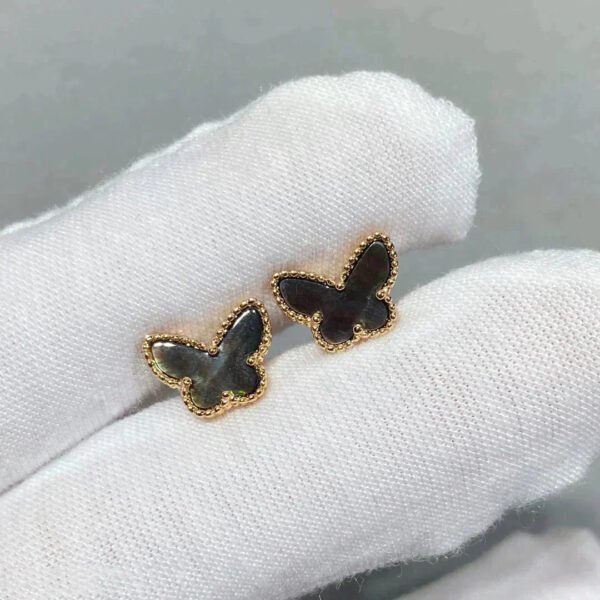 [ELANLUXE]BUTTERFLY DARK MOP  EARRINGS