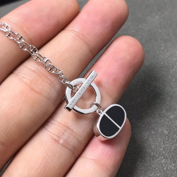 [ELANLUXE]CHAINE VERSO BLACK CERAMIC  NECKLACE