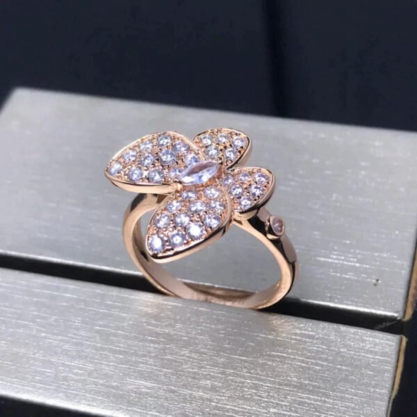 [ELANLUXE]BUTTERFLY PINK GOLD DIAMOND RING