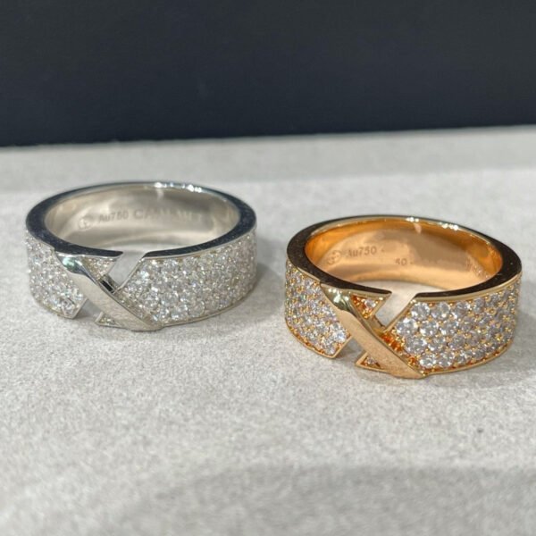 [ELANLUXE]LIENS EVIDENCE  DIAMOND PAVED RING