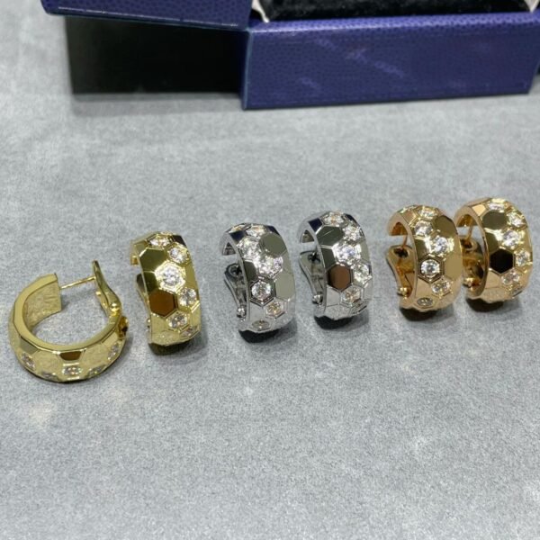 [ELANLUXE]BEE LOVE DIAMOND HOOP EARRINGS
