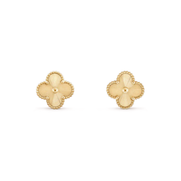 [ELANLUXE]CLOVER MINI 9.5MM LASER EARRINGS