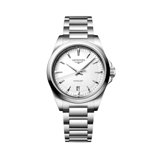 Conquest Quartz 38mm - White on Bracelet