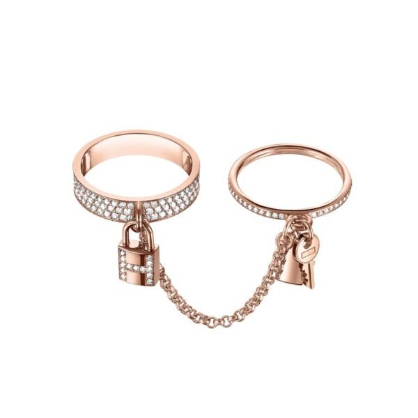 [ELANLUXE]HM KELLY CLOCHETTE DOUBLE RING IN  WITH DIAMONDS