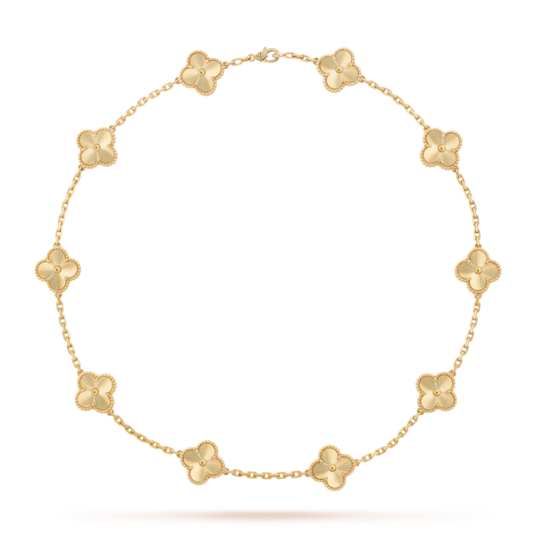 [ELANLUXE]CLOVER 10 MOTIFS LASER NECKLACE