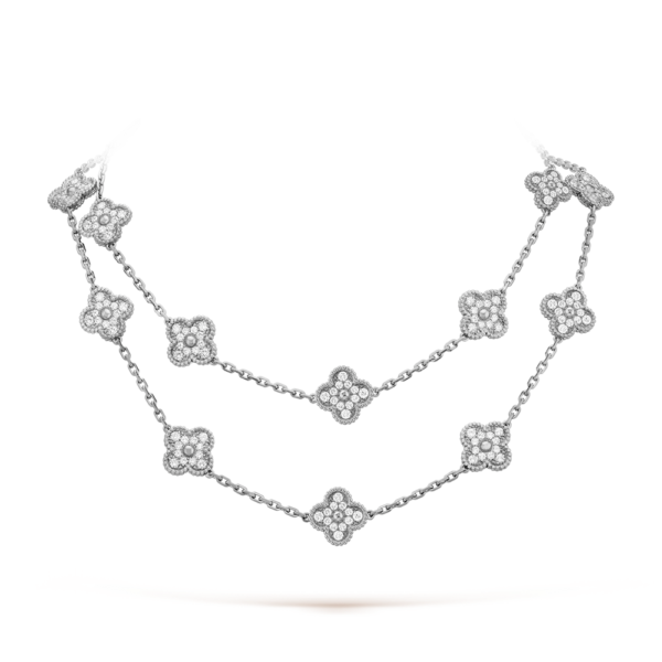 [ELANLUXE]CLOVER 20 MOTIFS DIAMOND SILVER