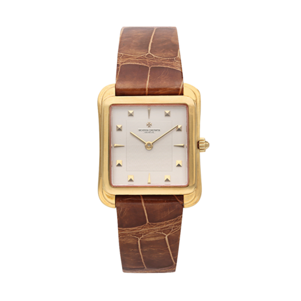 Vacheron Constantin Toledo Les Historiques Reference 31100, a yellow gold manual wind wristwatch with strap