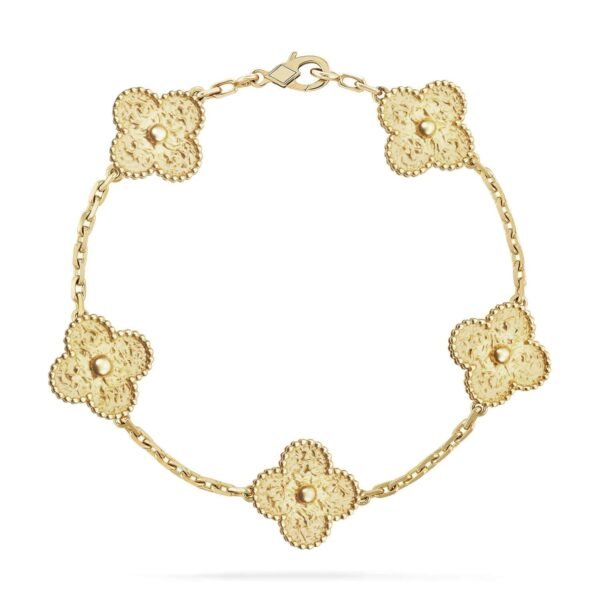 [ELANLUXE]CLOVER 5 MOTIFS BRONZING BRACELET