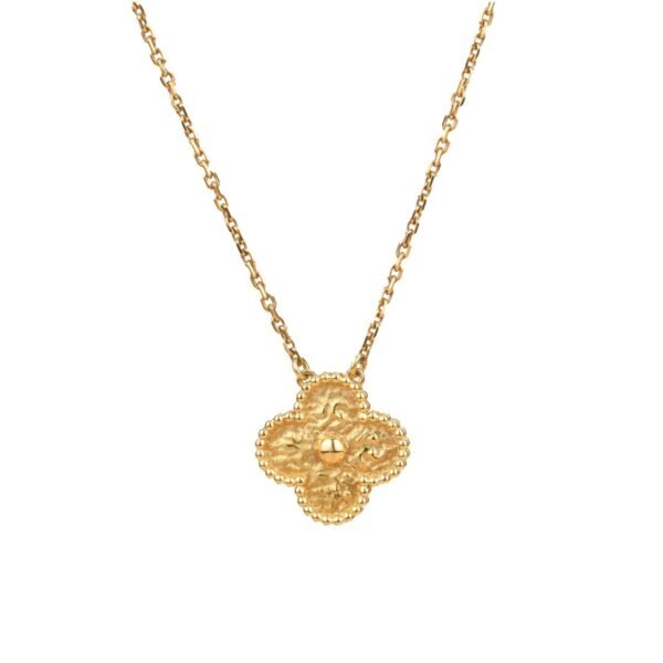 [ELANLUXE]CLOVER 15MM  BRONZING NECKLACE