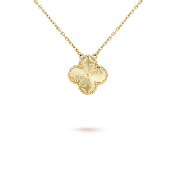 [ELANLUXE]CLOVER 15MM LASER NECKLACE