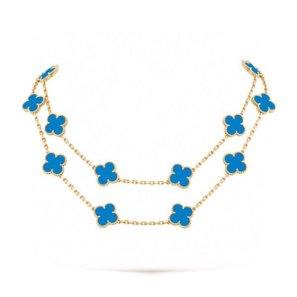 [ELANLUXE]CLOVER 20 MOTIFS TURQUOISE GOLD