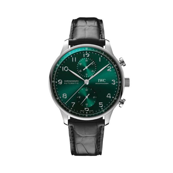 Portugieser Chronograph 41mm - Green on Leather Strap