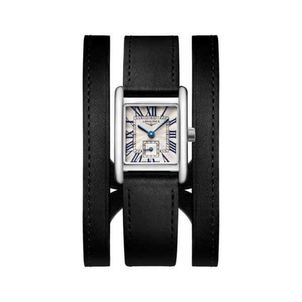 Mini DolceVita 29mm - Silver "Fliniqué" on Leather Strap