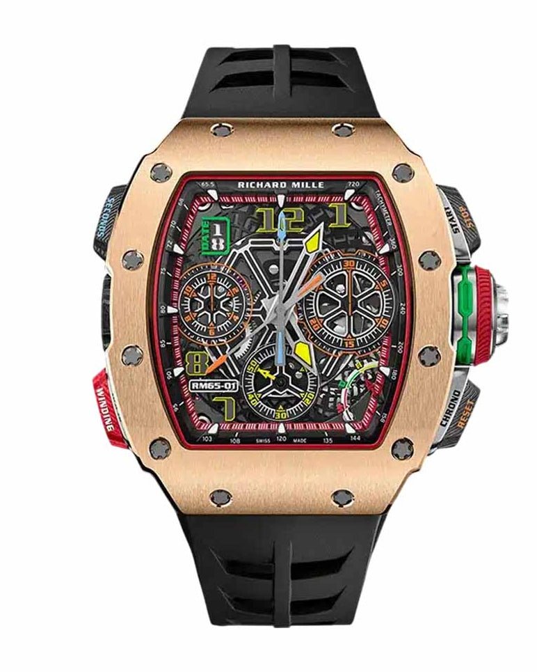 Richard-Mille-RM-65-01-CA-RG Richard Mille RM 65-01 Automatic Split Seconds Chronograph Rose Gold Titanium