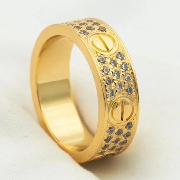 [ELANLUXE]LOVE RING 5.5MM DIAMONDS PAVED