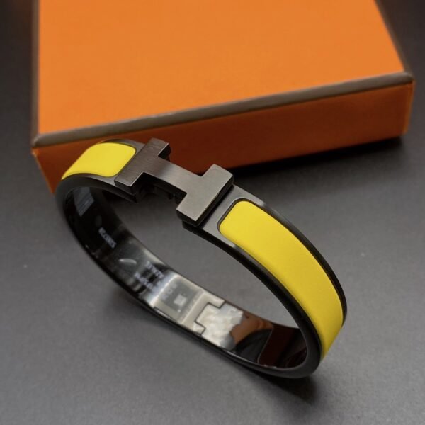 [ELANLUXE]CLIC HM SO BLACK YELLOW BRACELET