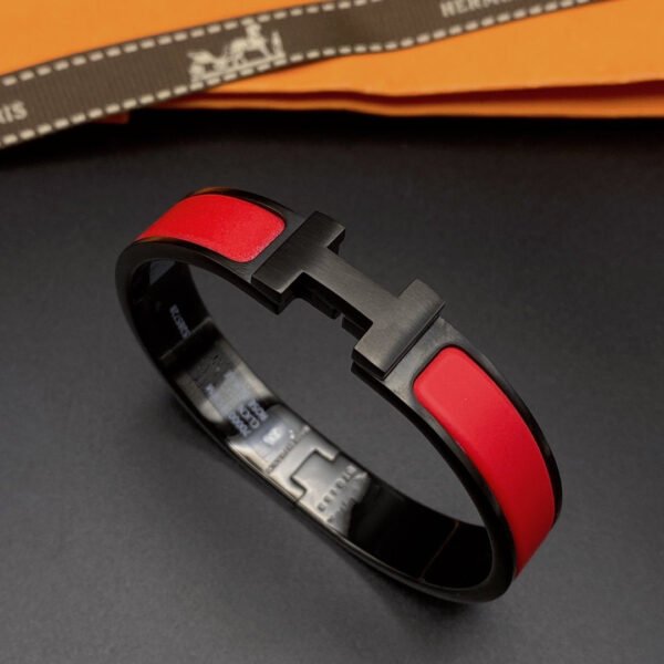 [ELANLUXE]CLIC HM SO BLACK RED BRACELET