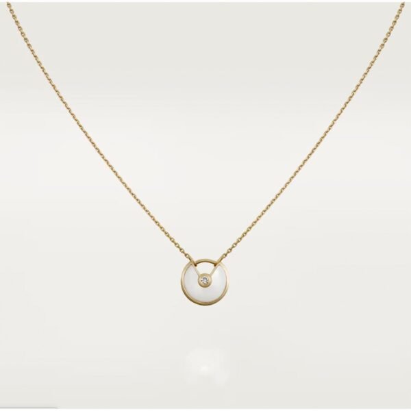 [ELANLUXE]AMULETTE ROSE GOLD MOP NECKLACE