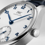Replica Portuguese Automatic Small Seconds, Ref. IW358305 (Stainless Steel Case, Blue Dial, Black Alligator Leather Strap, 40.4mm)