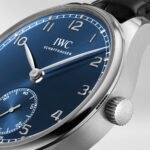 Replica Portuguese Automatic Small Seconds, Ref. IW358305 (Stainless Steel Case, Blue Dial, Black Alligator Leather Strap, 40.4mm)