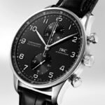 Replica Portugieser Chronograph IW371480 Rose Gold White Dial Brown Alligator Strap 40.9mm