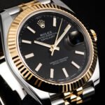 Automatic Watch for Men Replica DateJust  Gold Black Dial 40mm R061206
