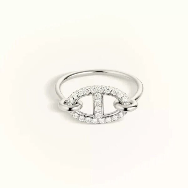 [ELANLUXE]RONDE SMALL SILVER DIAMOND RING