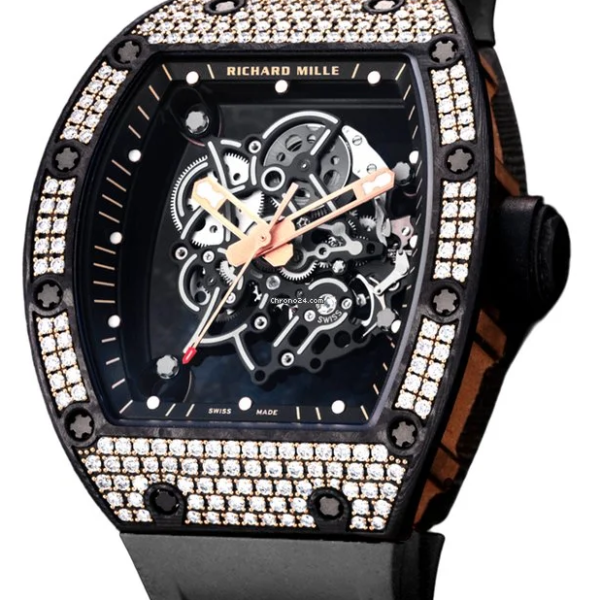 Richard Mille Rm 055 Rg Ca Tpt Bubba Watson Diamond Set Black Edition