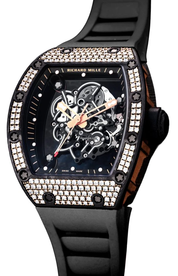 Richard Mille Rm 055 Rg Ca Tpt Bubba Watson Diamond Set Black Edition