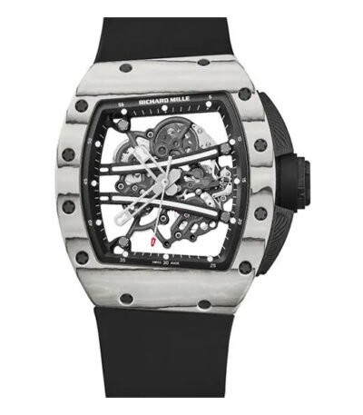 Richard Mille Rm 61-01 Yohan Blake Ultimate Edition Manual Winding 45.23mm X 42.70mm Carbon Black Rubber Straps Men’s Watch