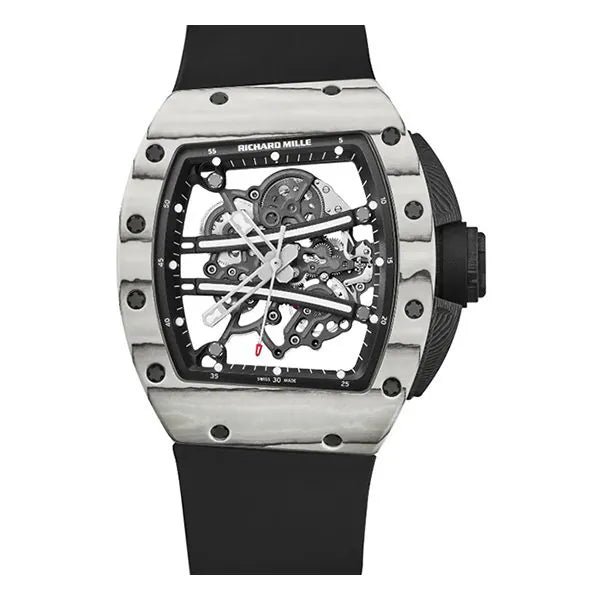 Richard Mille Rm 61-01 Yohan Blake Ultimate Edition Manual Winding 45.23mm X 42.70mm Carbon Black Rubber Straps Men’s Watch