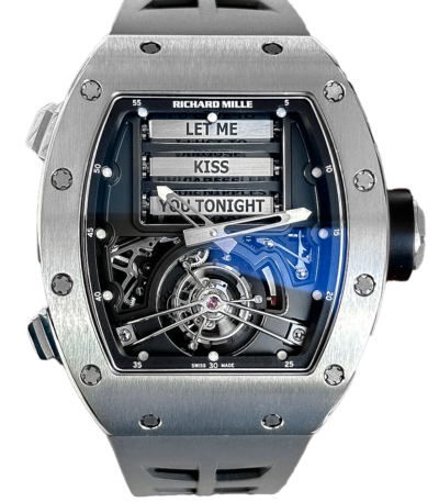 Richard Mille Rm 69 Manual Winding Tourbillon 50mm X 42.70mm Titanium Black Rubber Straps Men’s Watch