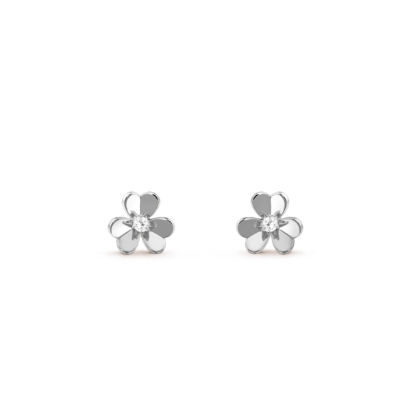 [ELANLUXE]FRIVOLE MINI SILVER FLOWER EARRINGS
