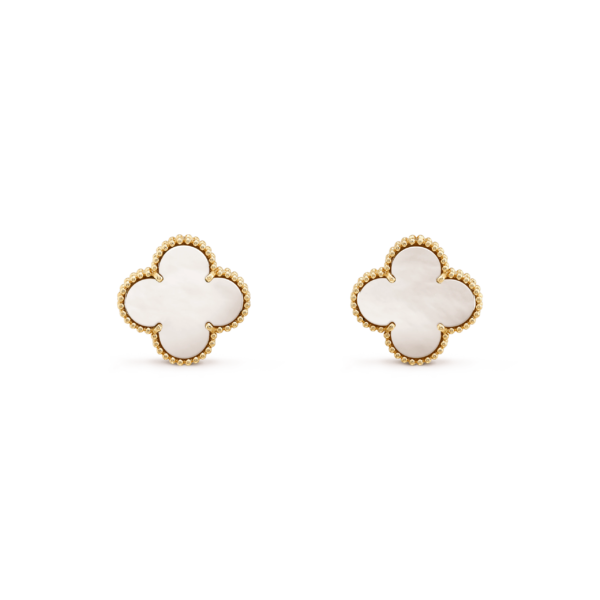 [ELANLUXE]CLOVER MINI GOLD EARRINGS