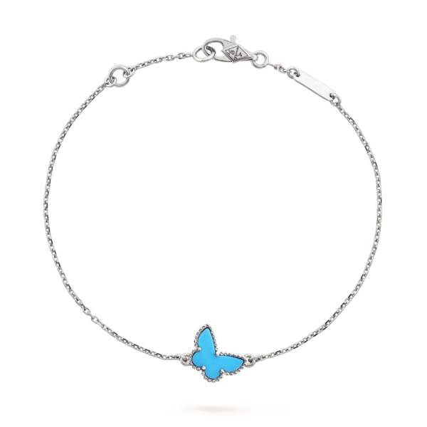 [ELANLUXE]BUTTERFLY TURQUOISE BUTTERFLY BRACELET SILVER