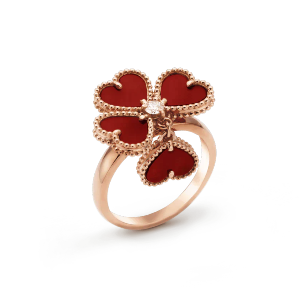 [ELANLUXE]SWEET CLOVER CARNELIAN RING