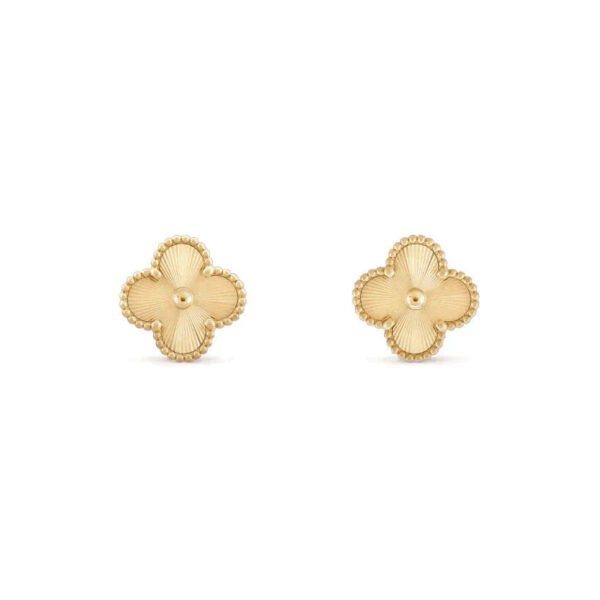 [ELANLUXE]CLOVER MEDIUM 1 MOTIFS LASER EARRINGS