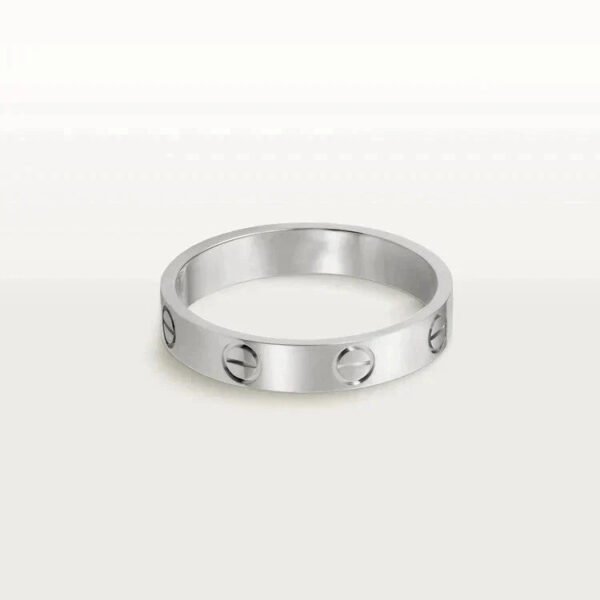 [ELANLUXE]LOVE RING 4MM 1 DIAMOND SILVER